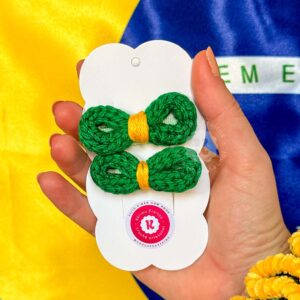 Laços Verde e Amarelo - Coleção Vai Brasil